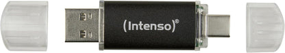 Intenso Twist Line 128 GB, Dual USB 3.2 Gen 1x1, USB-C and USB-A, 70 MB/s, Anthracite