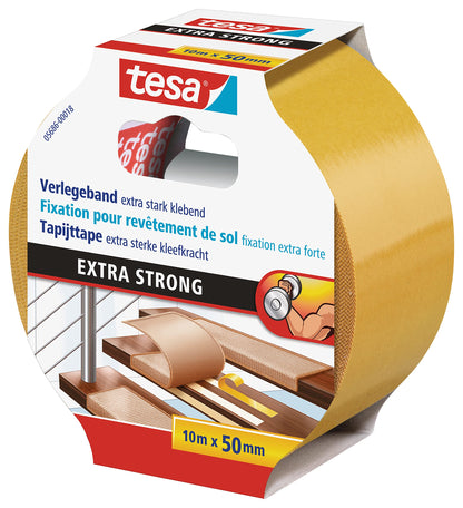 Tesa Flooring Tape Extra Strong Hold, 10m x 50mm 05686-00018-11