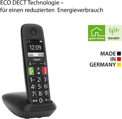 Gigaset E290 Schnurlostelefon schwarz