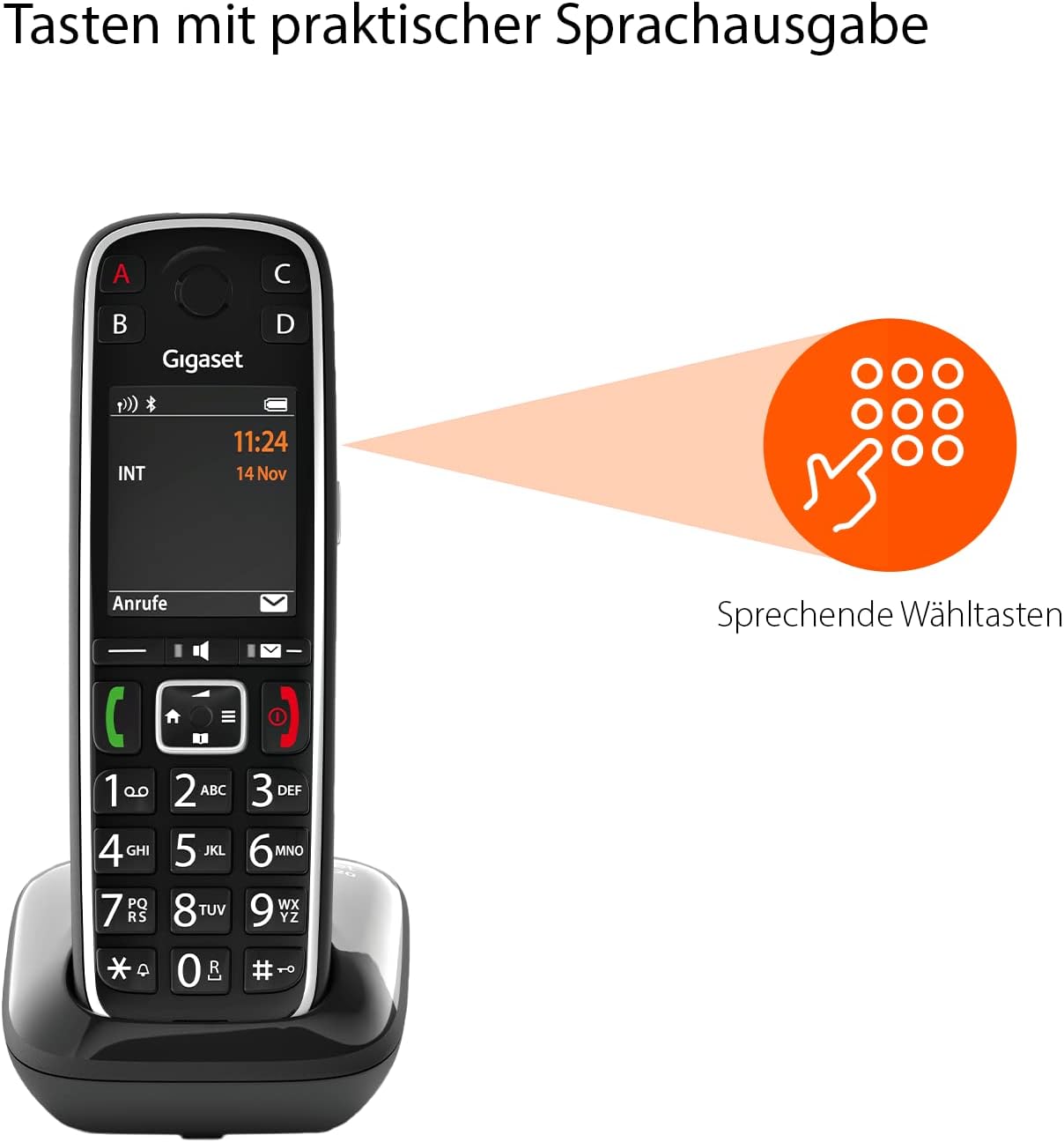 Gigaset E720 Schnurlostelefon schwarz