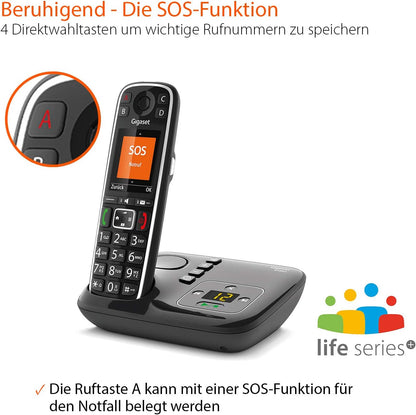Gigaset E720A Schnurlostelefon mit Anrufbeantworte