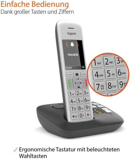 Gigaset E390A Schnurlostelefon mit Anrufbeantworte