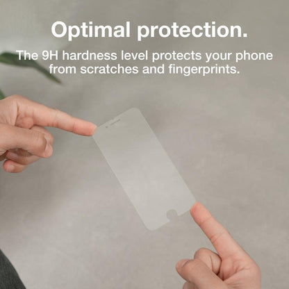 Woodcessories - Screen Protector compatible with iPhone SE 2020/8 / 7/6(s) - 2.5D Premium Tempered Glass, Clear 2.5D protective glass