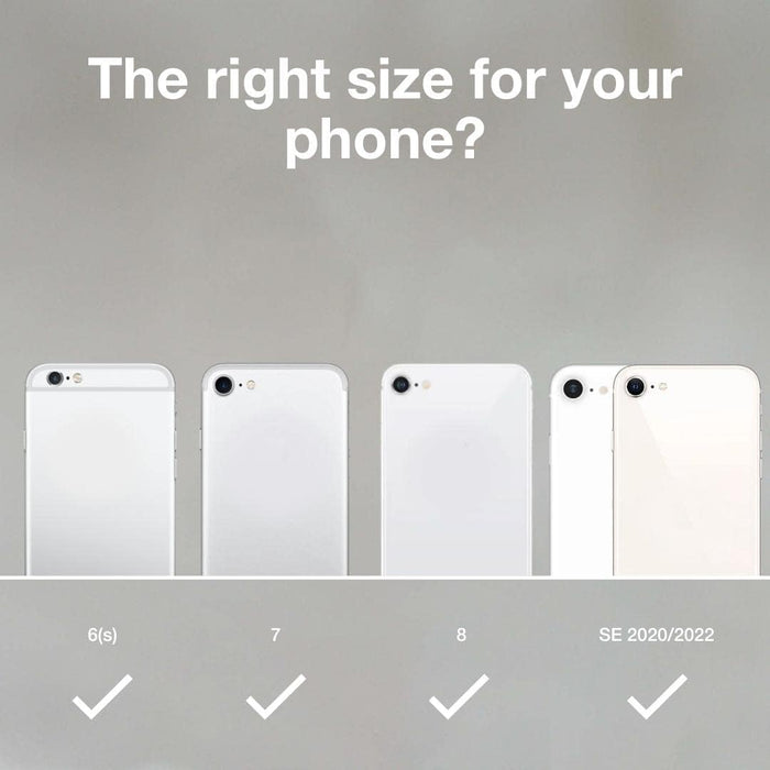 Woodcessories - Screen Protector compatible with iPhone SE 2020/8 / 7/6(s) - 2.5D Premium Tempered Glass, Clear 2.5D protective glass