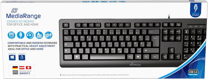 MediaRange kabelgebundene Tastatur, QWERTZ