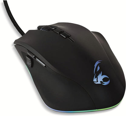 MediaRange MRGS203 Gaming Mouse with 8 Buttons USB 2.0 Cable Black