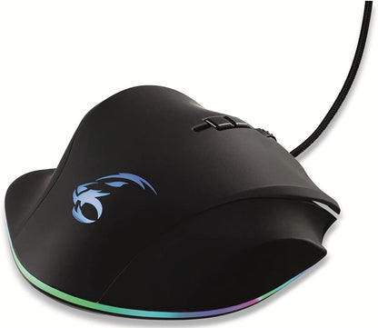 MediaRange MRGS203 Gaming Mouse with 8 Buttons USB 2.0 Cable Black