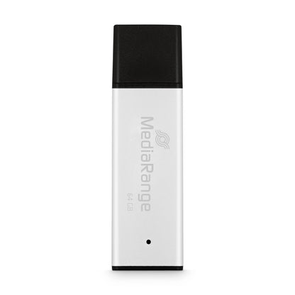MediaRange USB-Stick MR1901 silber, schwarz 64 GB