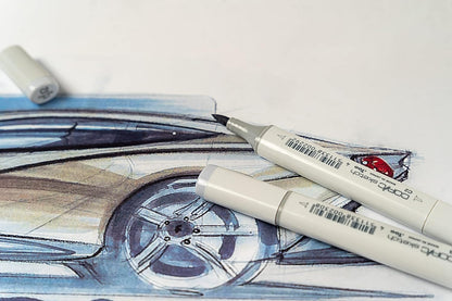 Copic Sketch Alcohol Markers, 12pc set, Cool Gray (New Ver.)