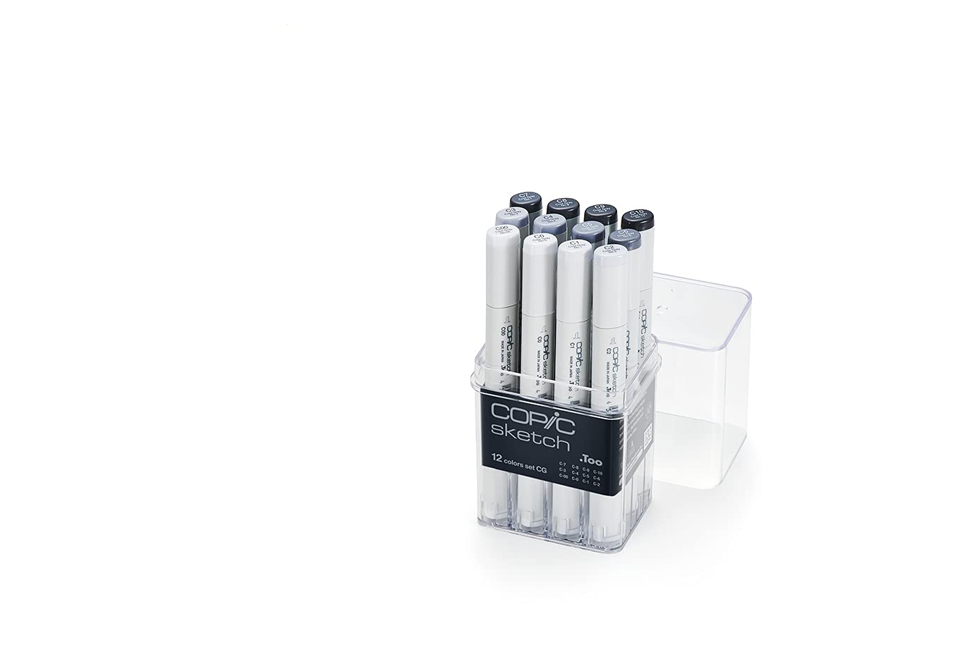 Copic Sketch Alcohol Markers, 12pc set, Cool Gray (New Ver.)