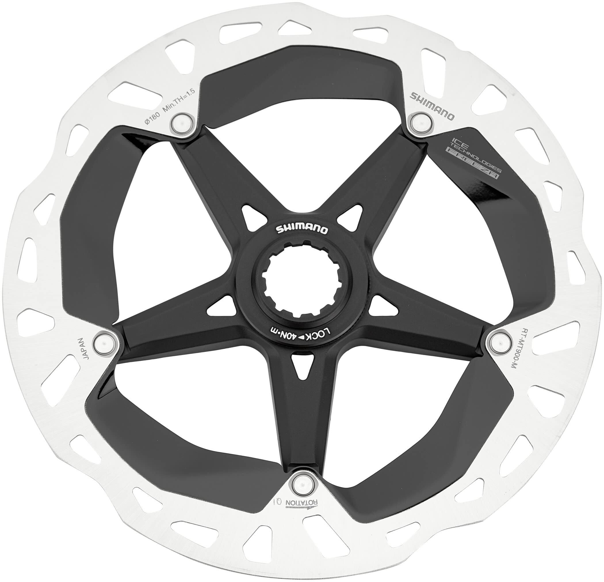 Shimano RT-MT900 disc rotor with internal lockring, Ice Tech FREEZA, 203 mm