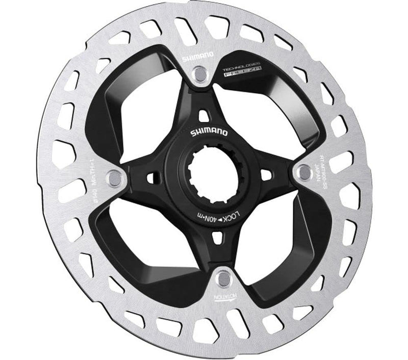 Shimano RT-MT900 disc rotor with internal lockring, Ice Tech FREEZA, 203 mm