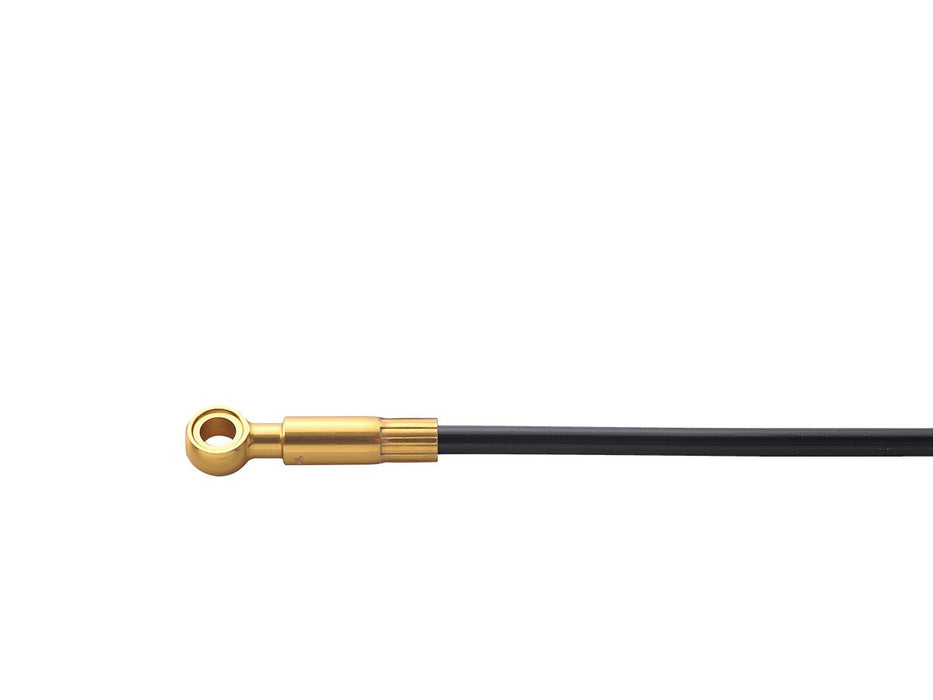 Shimano SM-BH90 disc brake hose Saint M820 long banjo, front, 1000 mm, black / gold