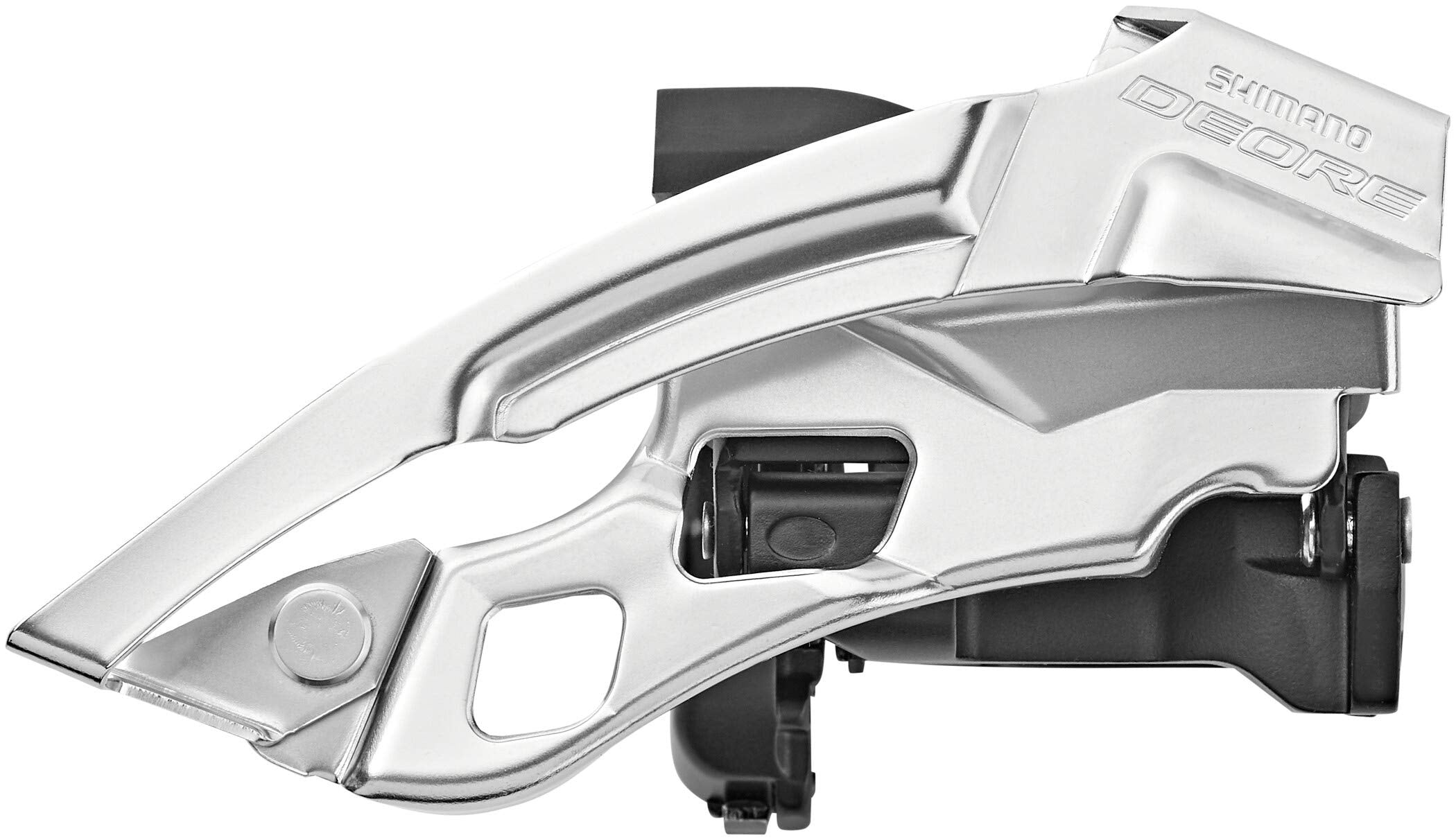 Shimano Deore T6000-L triple front derailleur, top swing, dual pull, 66-69