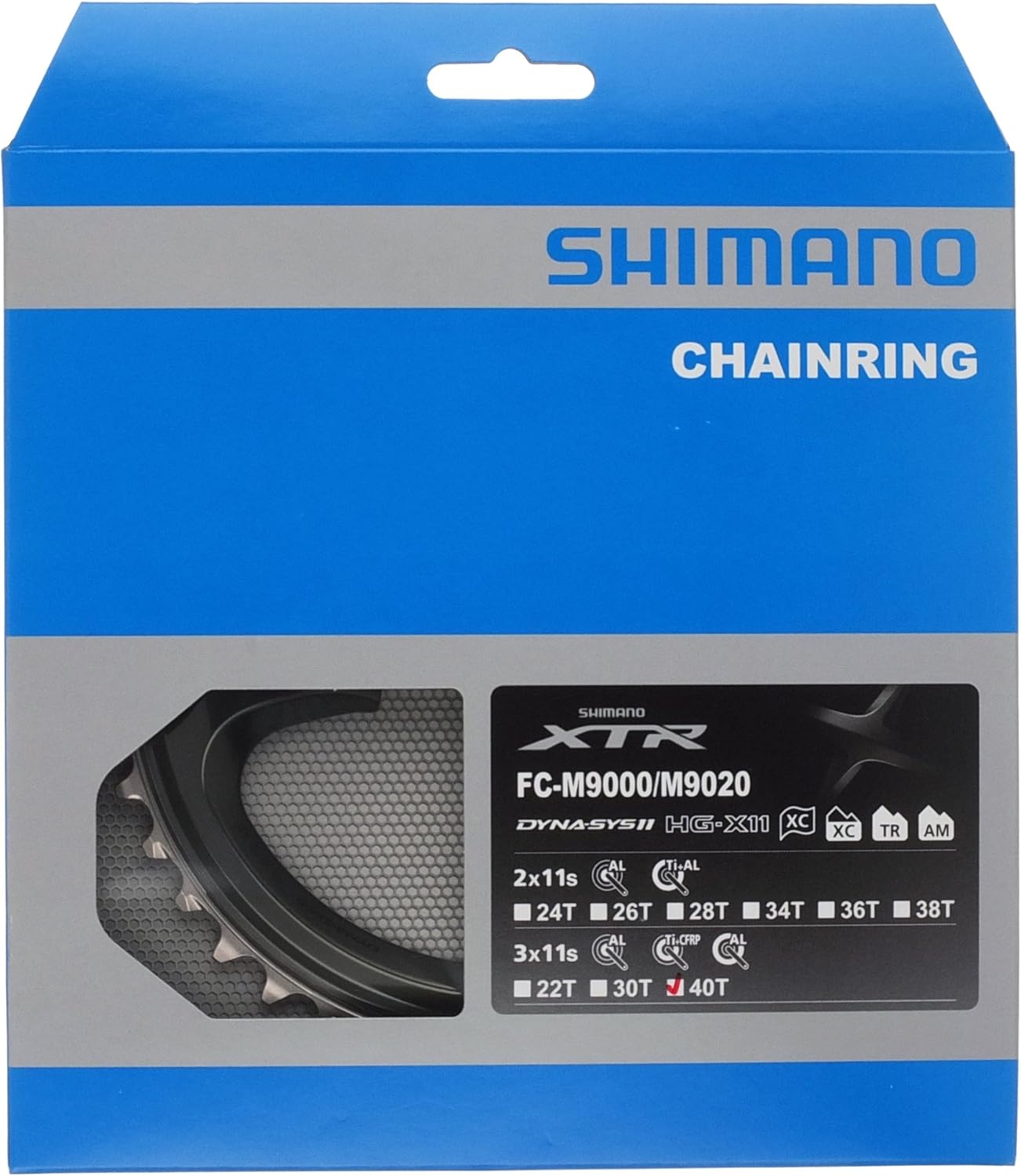 Shimano FC-M9020 chainring 40T-AR for 40-30-22T