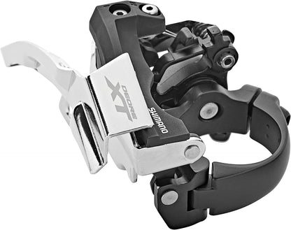 Shimano FD-T8000-H XT triple front derailleur, 10-speed, top swing, 63-66 deg