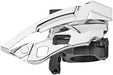 Shimano FD-T8000-H XT triple front derailleur, 10-speed, top swing, 63-66 deg