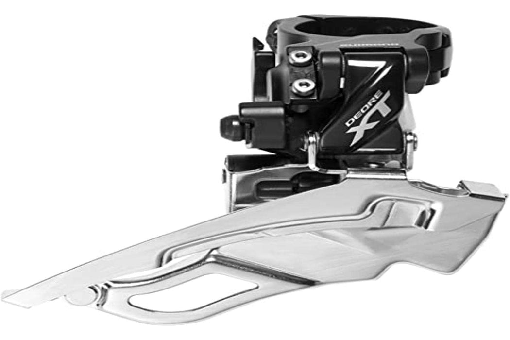 Shimano FD-T8000-H XT triple front derailleur, 10-speed, top swing, 63-66 deg