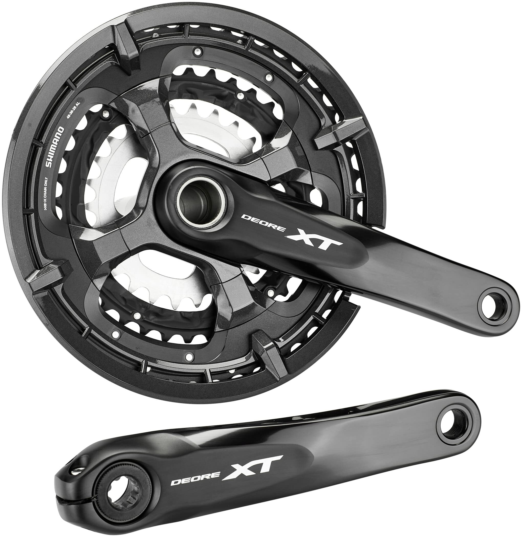 Shimano FC-T8000 Deore XT triple chainset 10-speed, with chainguard, 48/36/26T, 170 mm