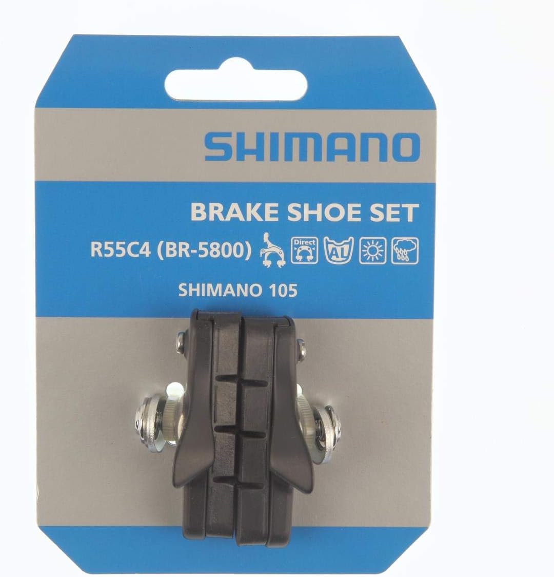 Shimano R55C4 105 Cartridge Type Brake Shoe Set Calliper Mount, Pair