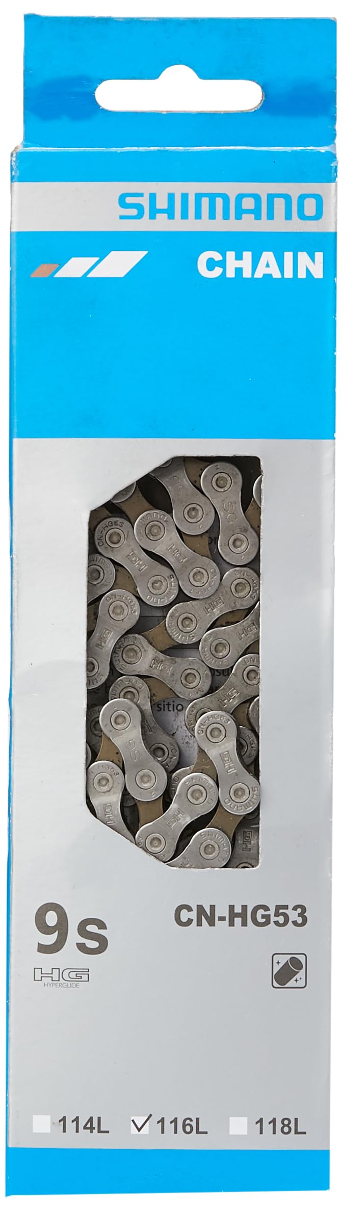 Shimano CN-HG53 chain, 9-speed, 116L