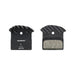 Shimano J05A-RF disc pads and spring, alloy back with cooling fins, resin