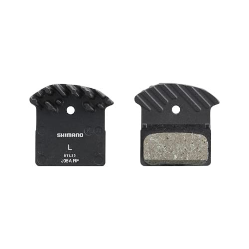 Shimano J05A-RF disc pads and spring, alloy back with cooling fins, resin