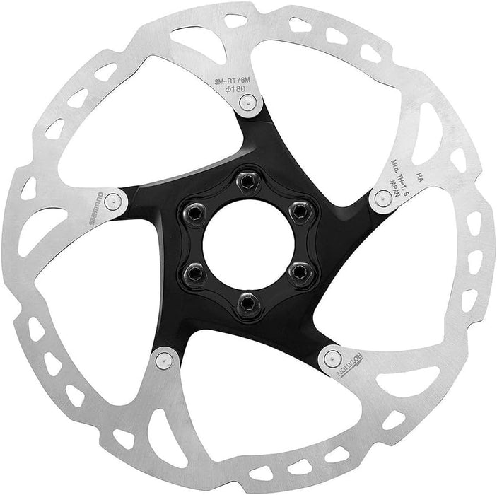 Shimano RT76 XT 6-bolt disc rotor 180 mm