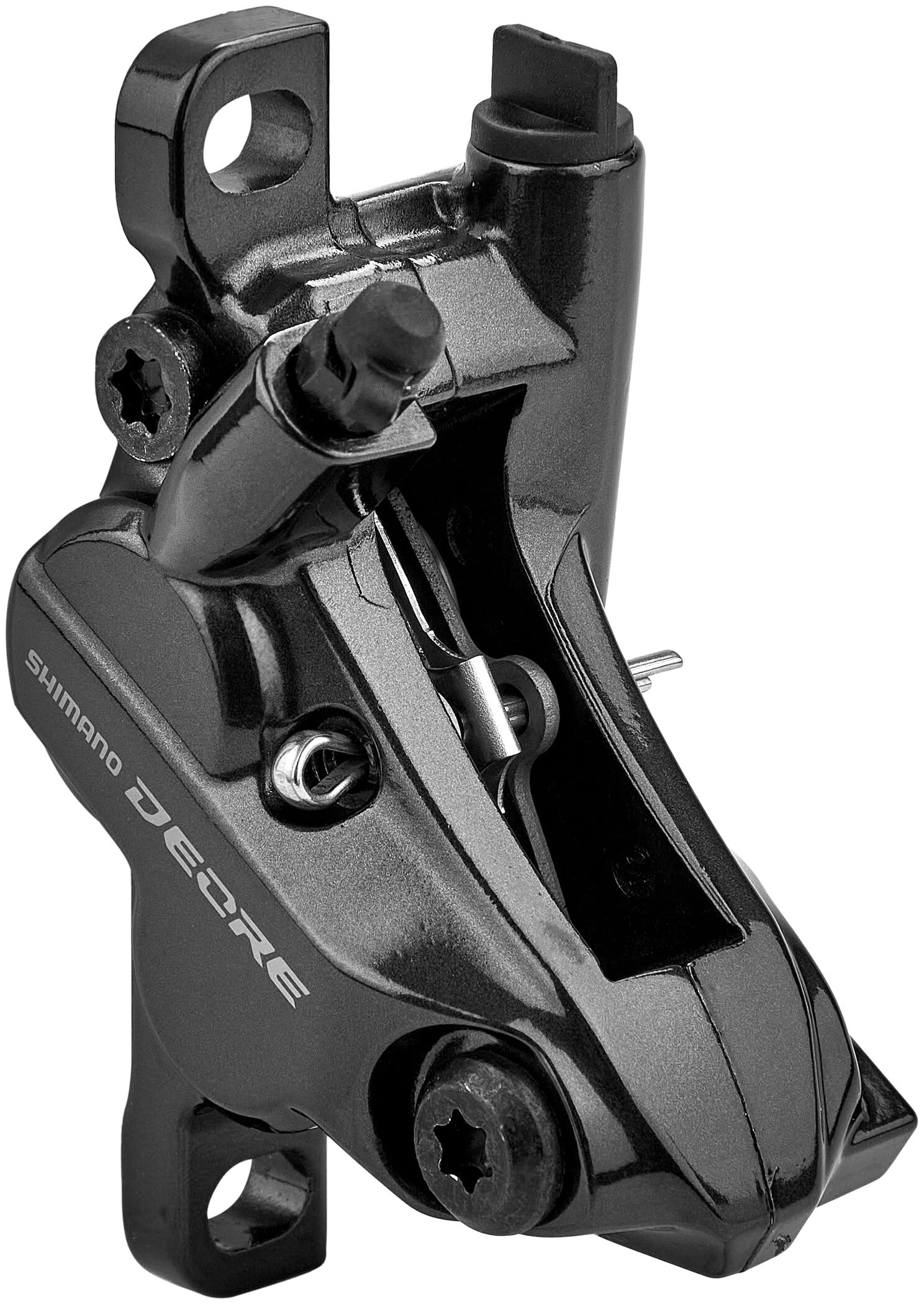 Shimano BR-M6120 Deore 4-pot calliper, post mount, without adapters, front or rear