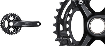 Shimano FC-M4100 Deore chainset, 10-speed, 48.8 mm chainline, 36/26T, 175 mm
