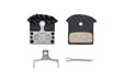 SHIMANO J04C disc pads and spring, alloy/stainless back with cooling fins, metal sintered