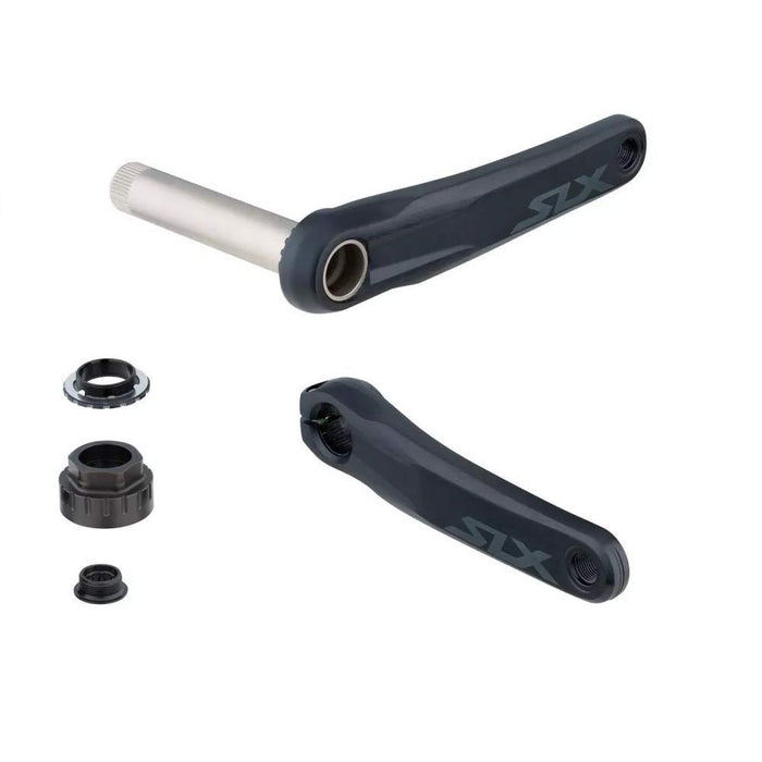 Shimano Unisex - Adult SLX Crank Arm Set, Black, 175 mm