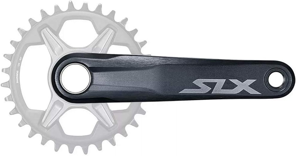 Shimano Unisex - Adult SLX Crank Arm Set, Black, 175 mm
