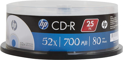 HP CD-R 52X 25PK cake box HP 700MB