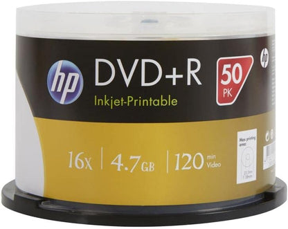 50 HP DVD+R 4,7 GB bedruckbar