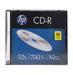 HP CD-R 52x Blank Discs (80 Minutes/700MB) - 10 Pack Slim Jewel Cased Discs 10er Slimcase silver