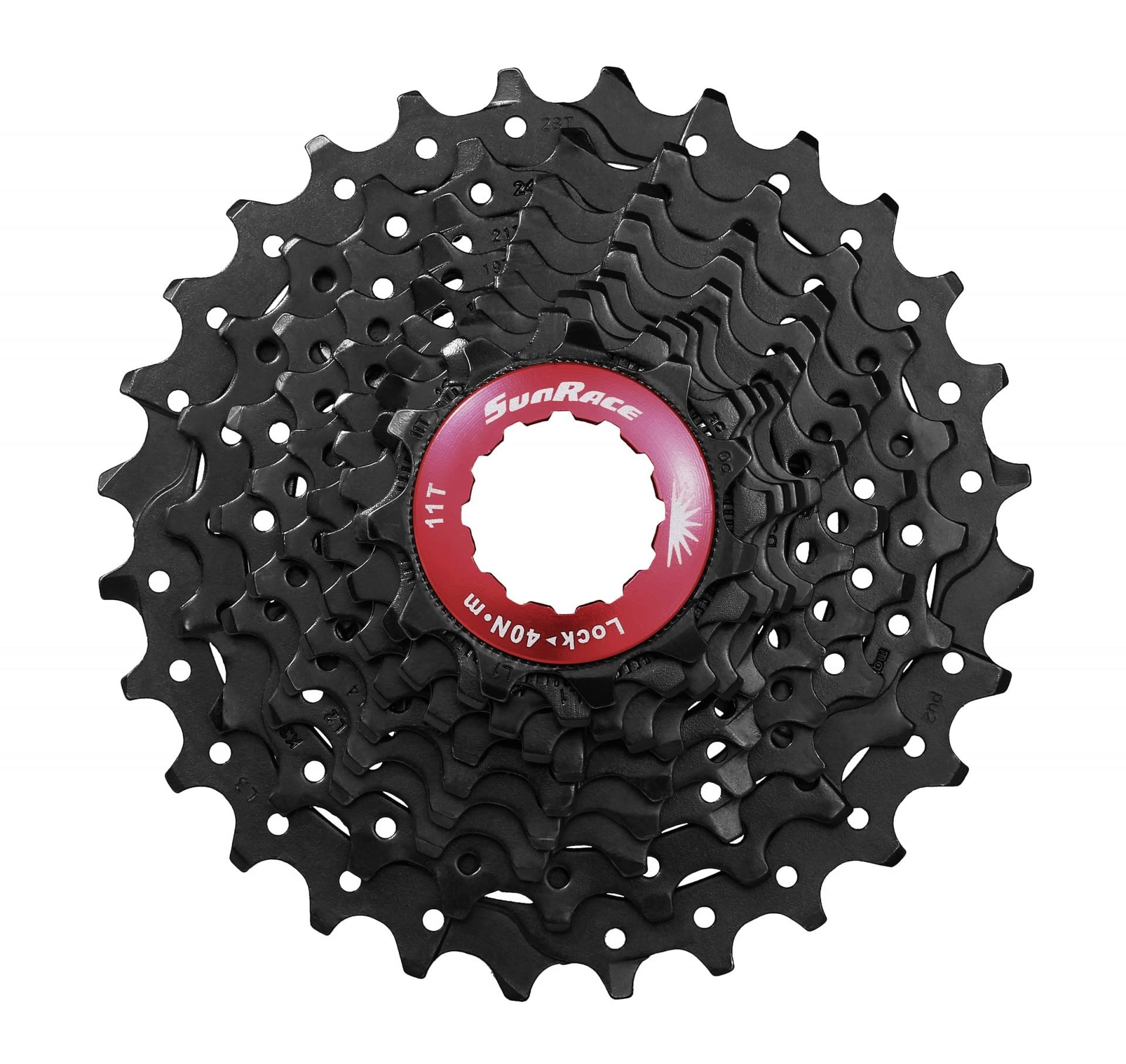 SunRace Black 10 Speed 11-25 Tooth Cassette