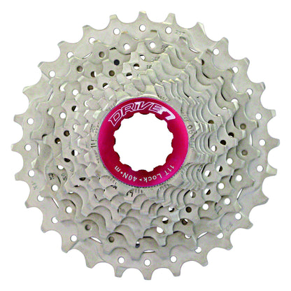 CASSETTE SUNRACE ALUMINIO METAL ROJO 10V.(11-28