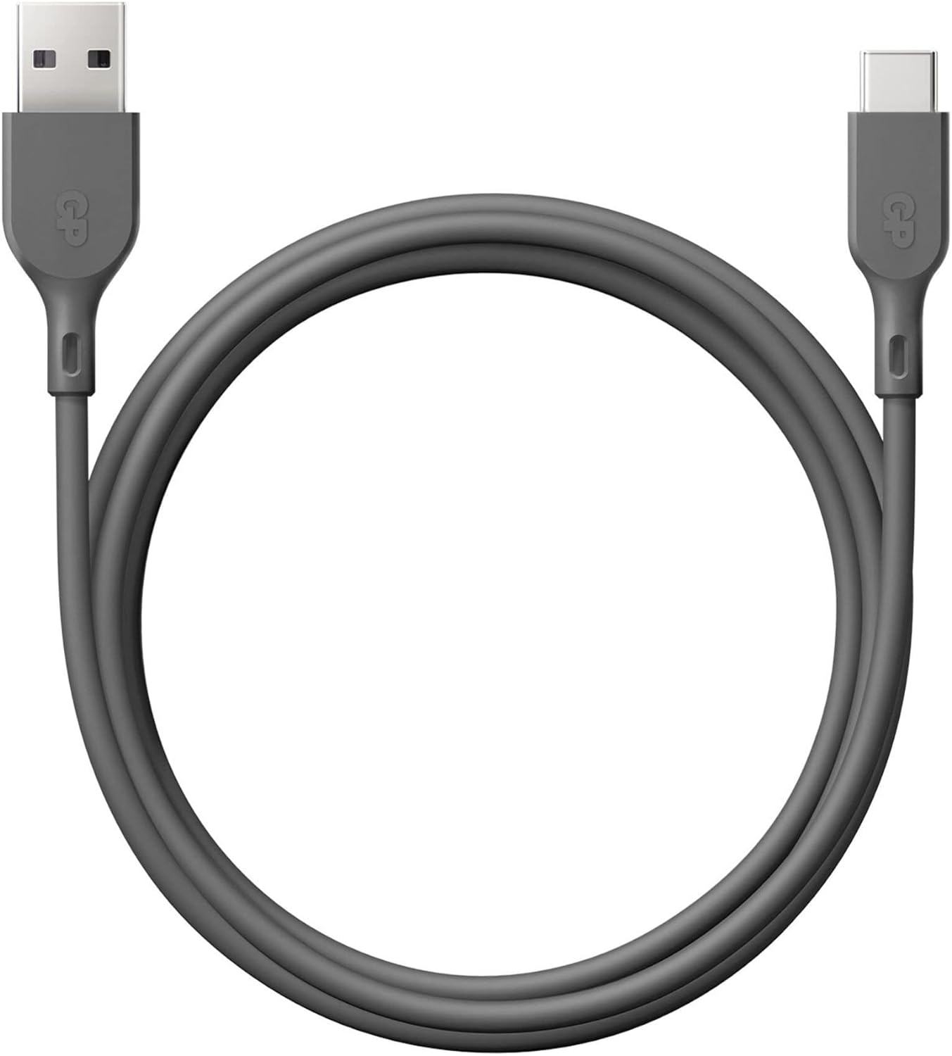GP Batteries USB-Ladekabel USB 2.0 USB-A Stecker, USB-C® Stecker 1.00m Grau 160GPCC1N-C1