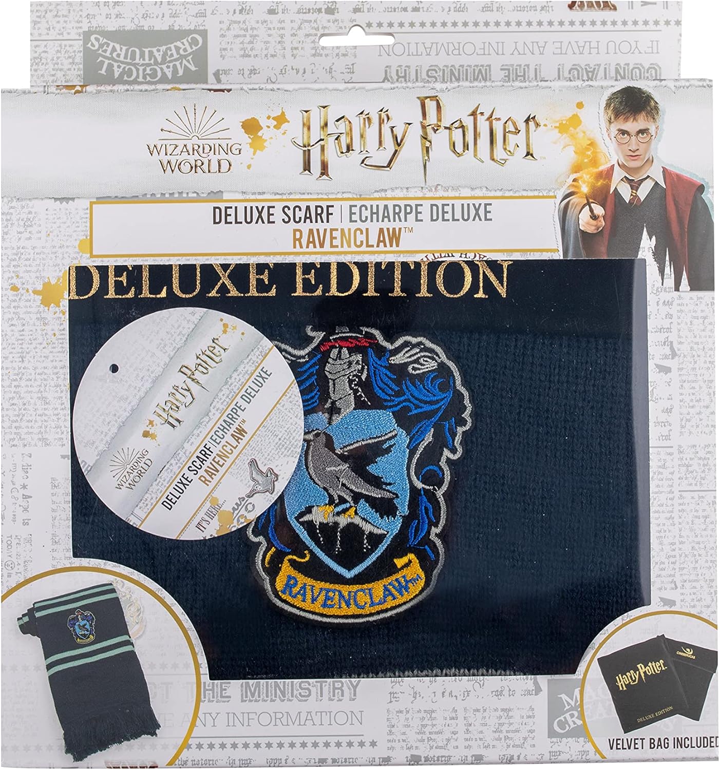 Cinereplicas Harry Potter - Quidditch Sweater Gryffindor/Slytherin - XS(Kids)/S/M/L - Official License