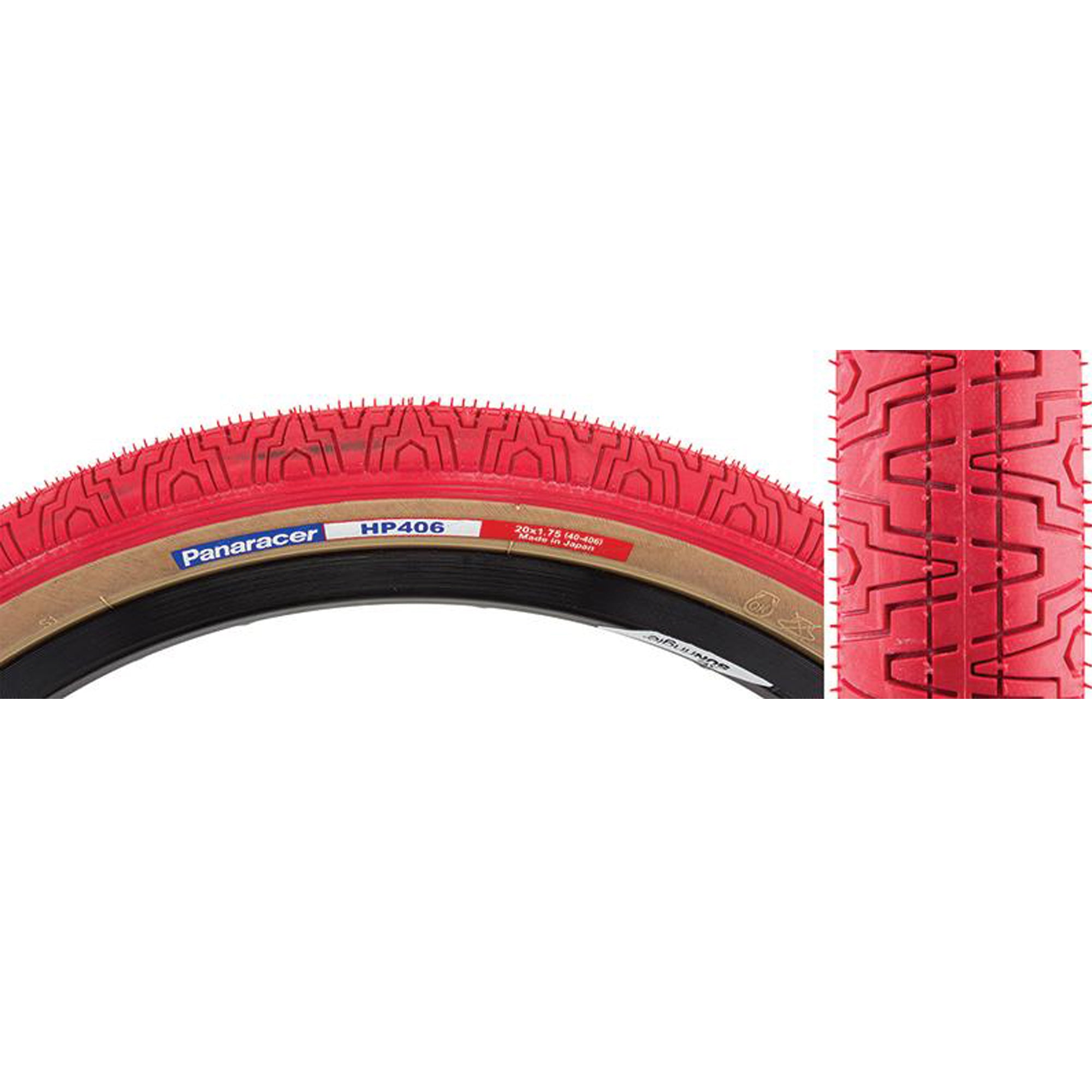 Panaracer Hp406 BMX Tyre Red/Amber 20X1.75"