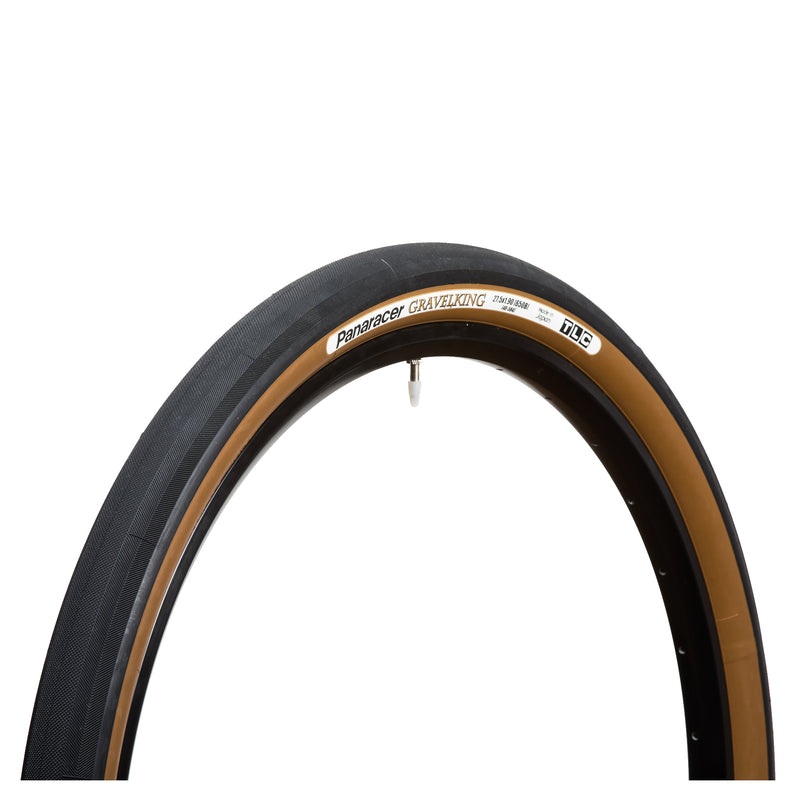 Panaracer Gravelking Slick TLC Folding Tyre 2023 Black/Brown 27.5X1.75"