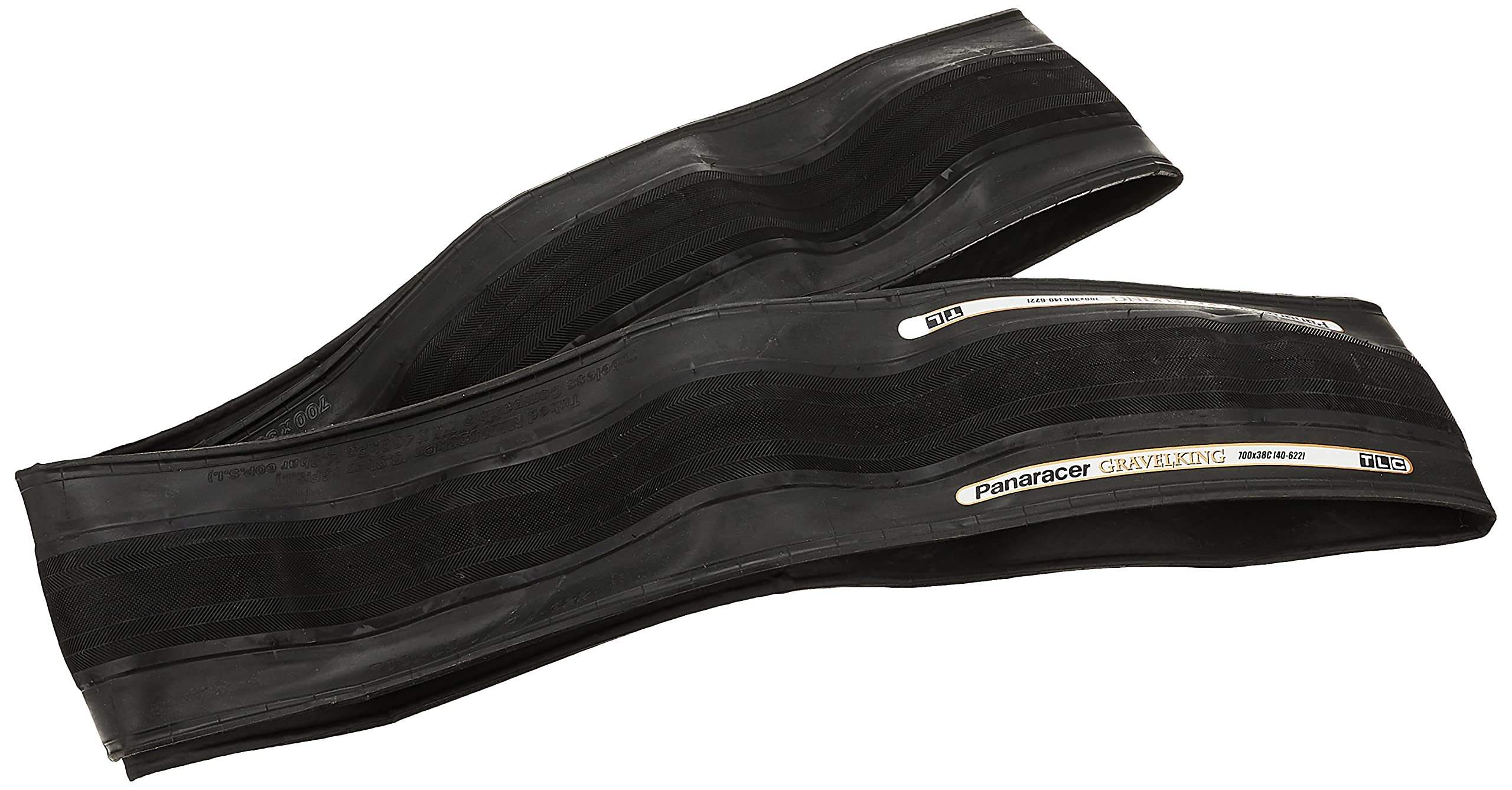 Panaracer GravelKing Slick TLC Folding Tyre 700 x 38c Black / Black