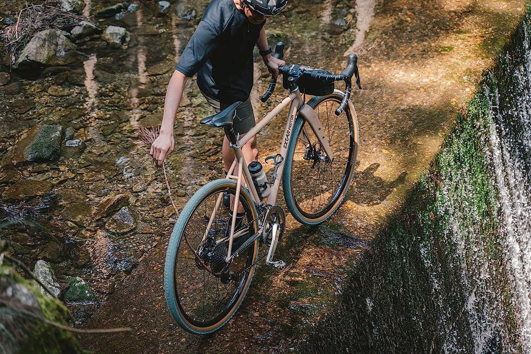 Panaracer Gravel King Slick Colour Edition Tubeless Compatible Gravel Tyre Astral Blue/Brown 700 x 38c