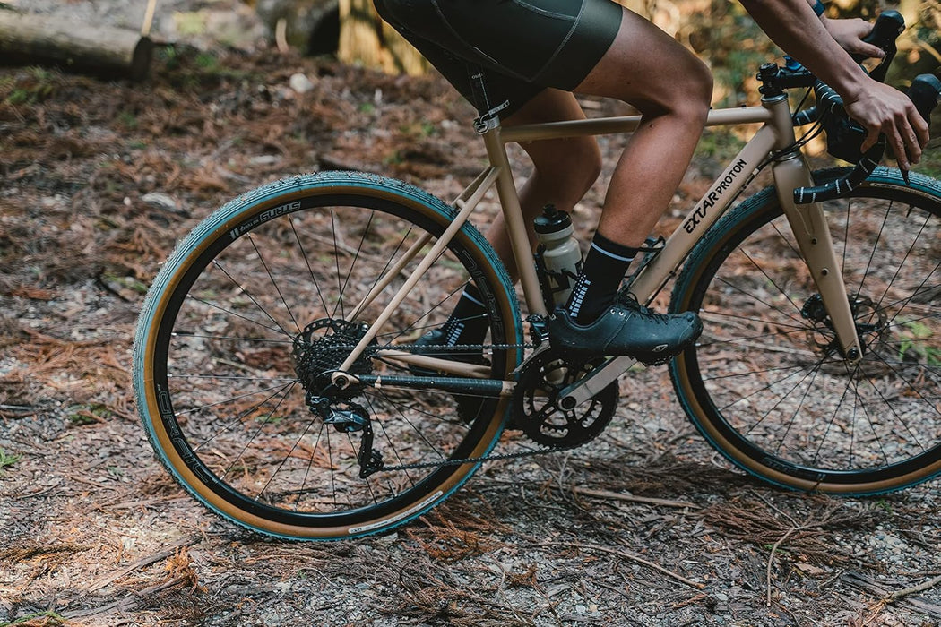 Panaracer Gravel King Slick Colour Edition Tubeless Compatible Gravel Tyre Astral Blue/Brown 700 x 38c