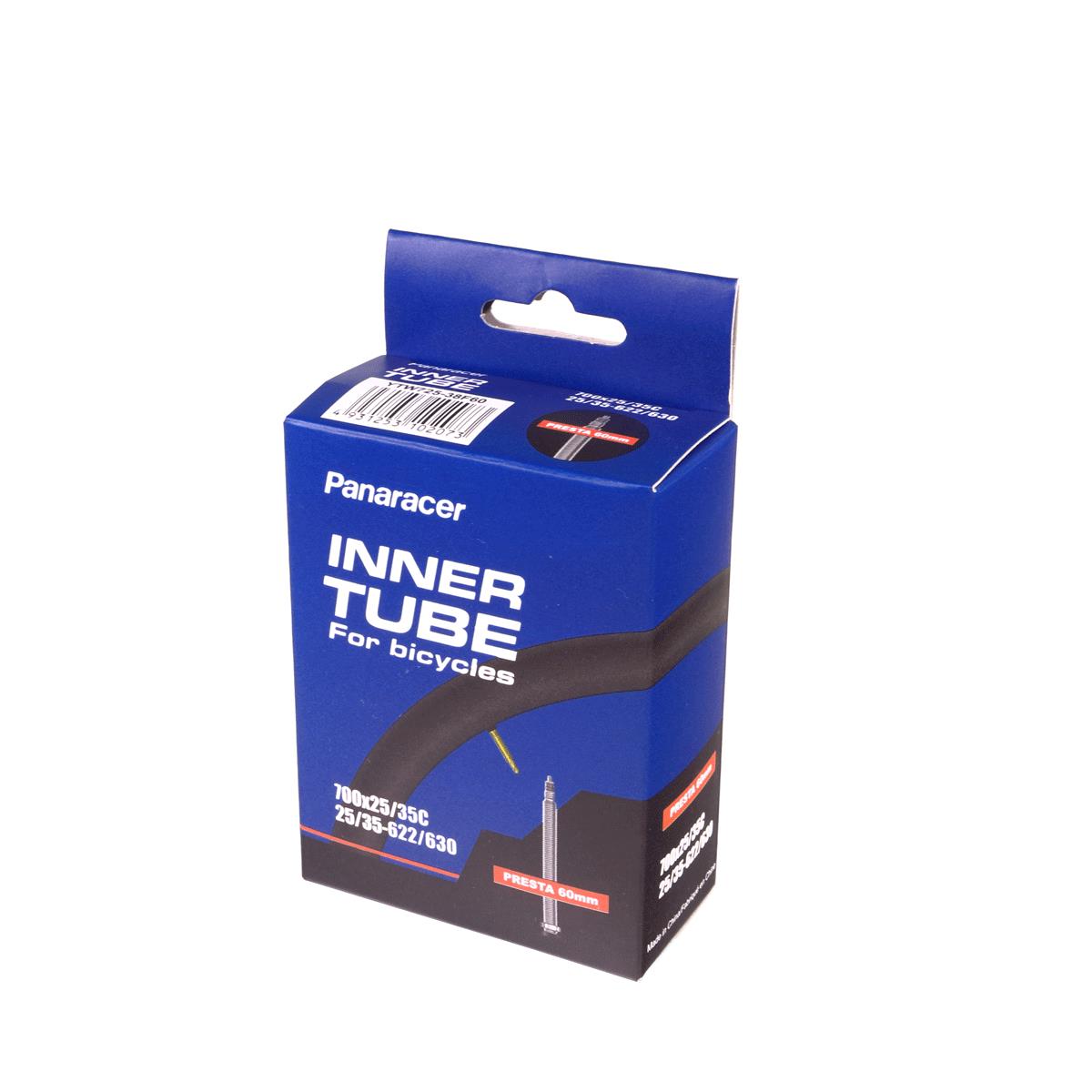 Panaracer Premium Inner Tube 700C Mid Volume Black/Black 700X25-35C 48Mm Pv