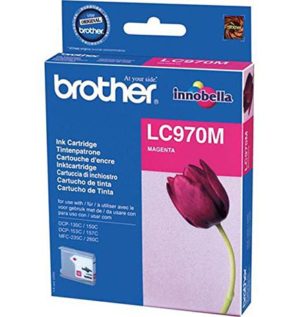 Brother LC970M - Magenta - original - ink cartridge - for Brother DCP-135C, DCP-150C, DCP-153C, DCP-157C, MFC-235C, MFC-260C