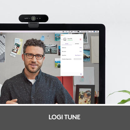 Logitech Zone 900 Over-Ear Wireless Bluetooth Headset with advanced noise-cancelling microphone, connect up to 6 wireless devices with one receiver, quick access to ANC and Bluetooth - Grey Wireless Headset Zone 900 Wireless via Unifying Dongle