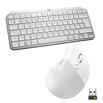 Logitech MX Keys Mini Tastatur kabellos hellgrau
