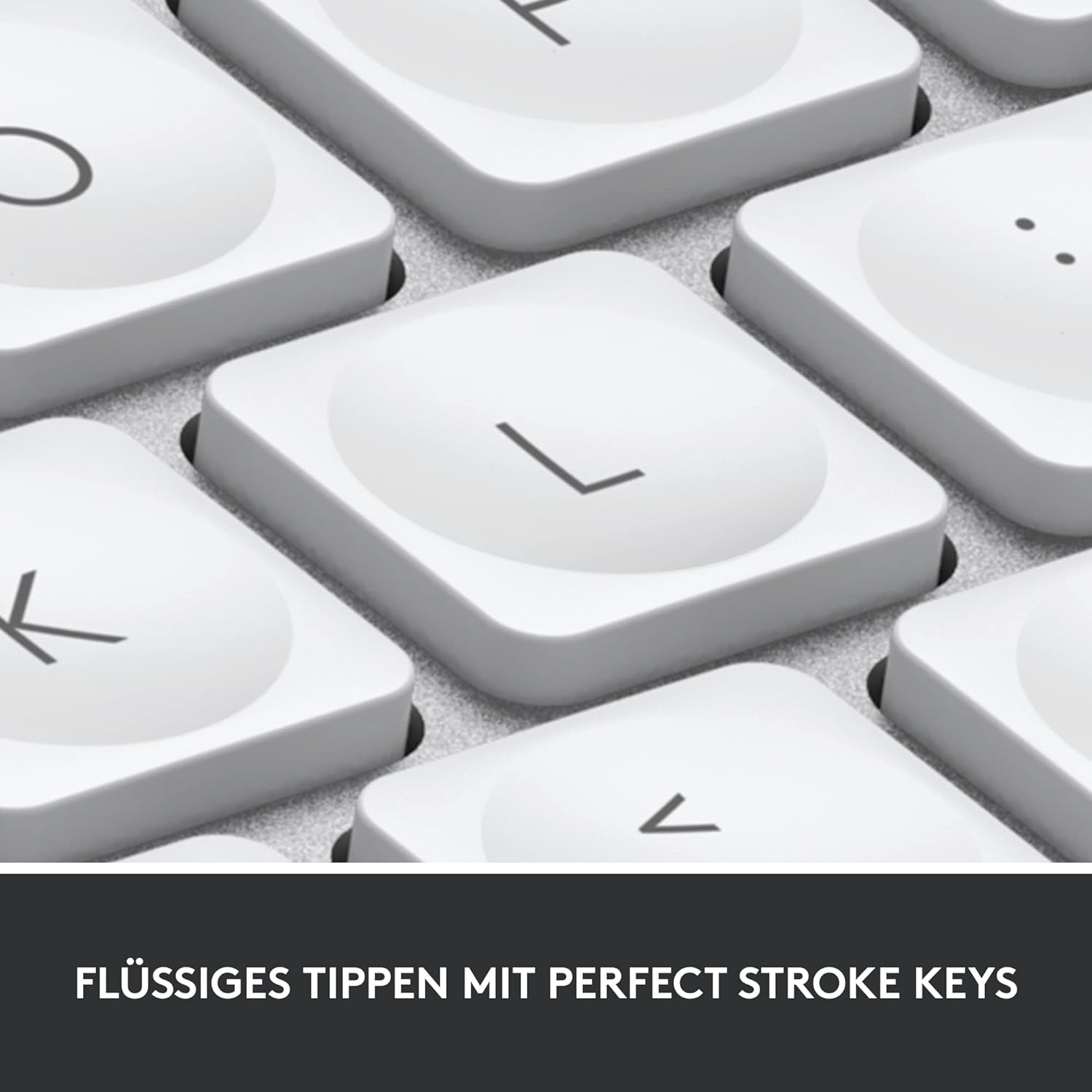 Logitech MX Keys Mini Tastatur kabellos hellgrau